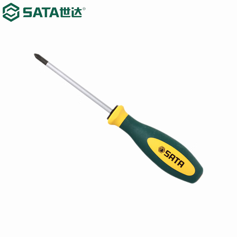 SATA 63611 G серия крестообразная отвертка с трехцветной ручкой # 1x80 мм