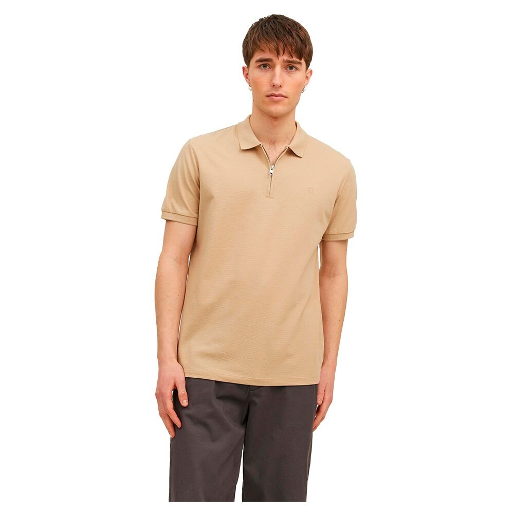 

Поло с коротким рукавом Jack & Jones Blascott, бежевый
