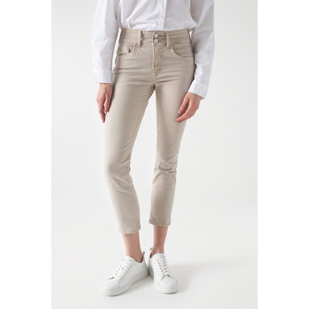 

Джинсы Salsa Secret Crop Slim Fit 21007017, бежевый