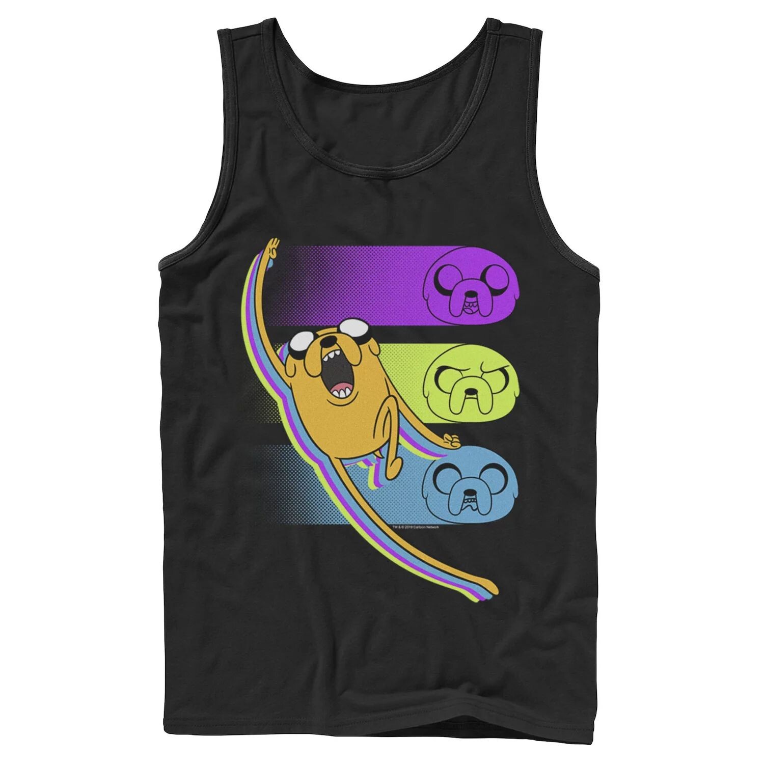 

Мужская майка Cartoon Network Adventure Time Jake Emotions Licensed Character