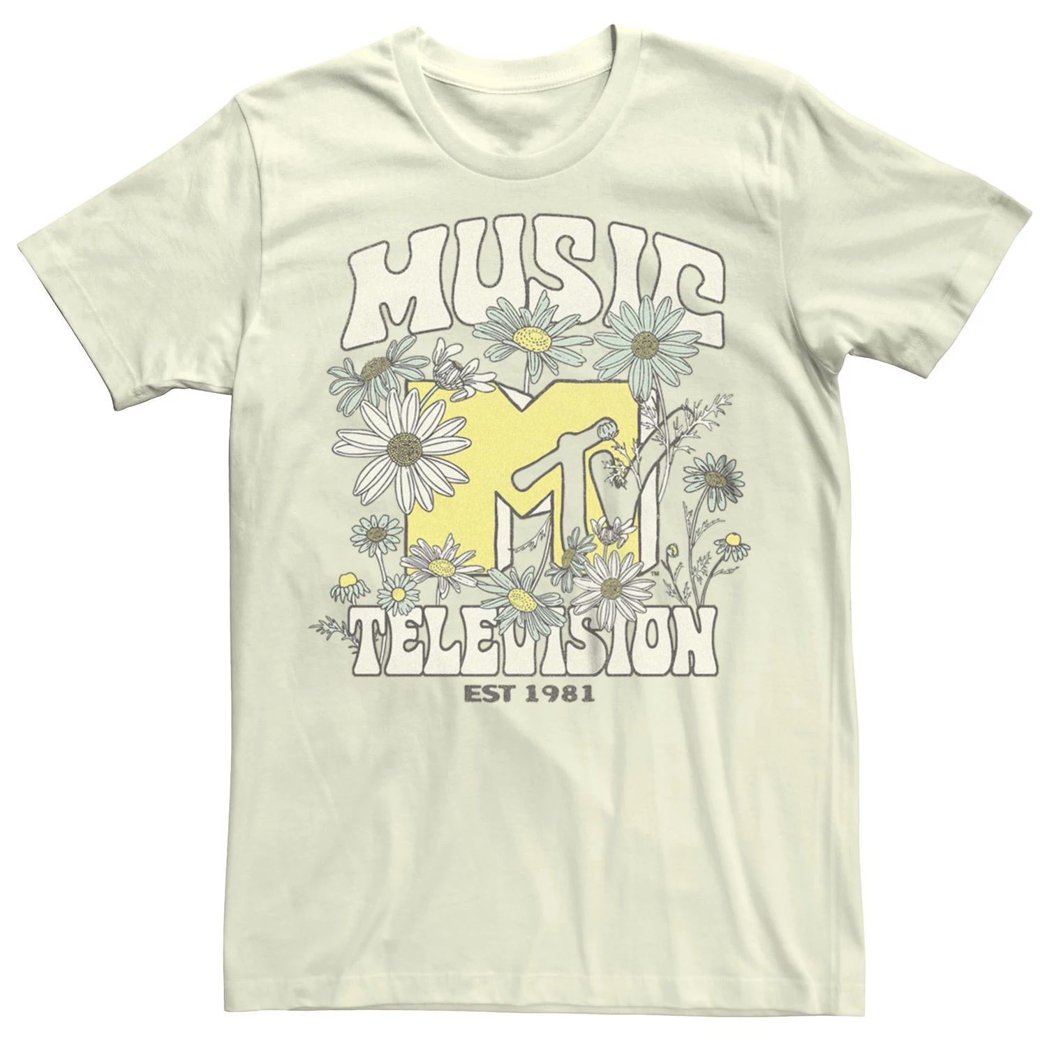 Детская футболка с логотипом MTV EST 1981 Flowers Licensed Character футболка с логотипом mtv i want my mtv est 1981 для мальчиков 8–20 лет licensed character