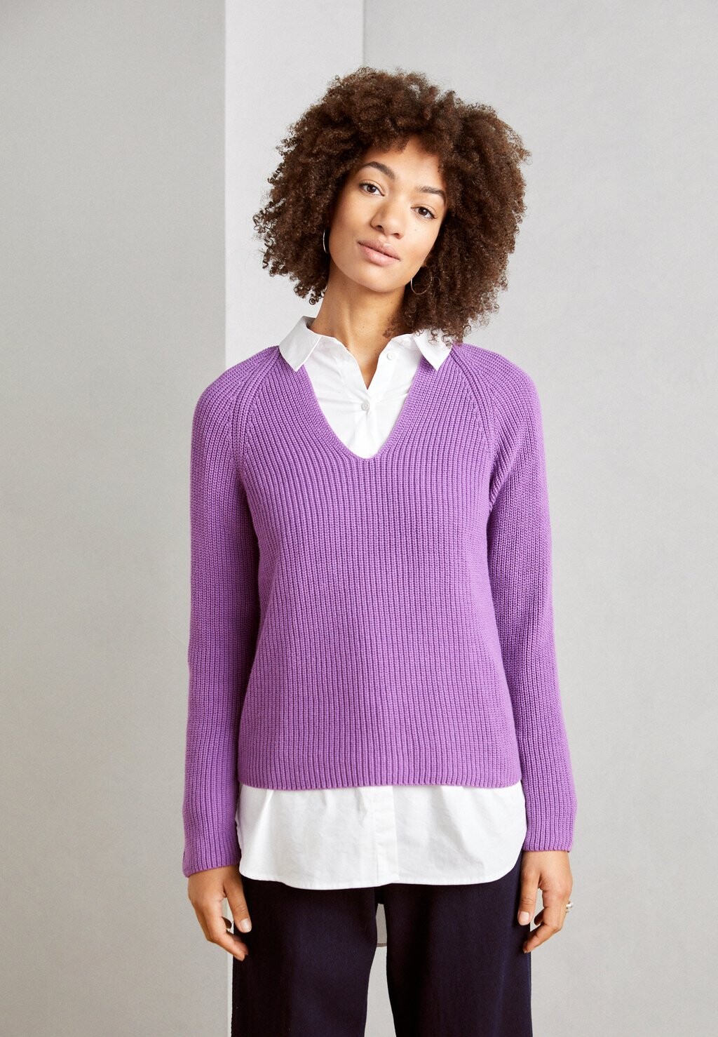 

Вязаный свитер LONGSLEEVE V NECK Marc O'Polo, цвет bright lilac