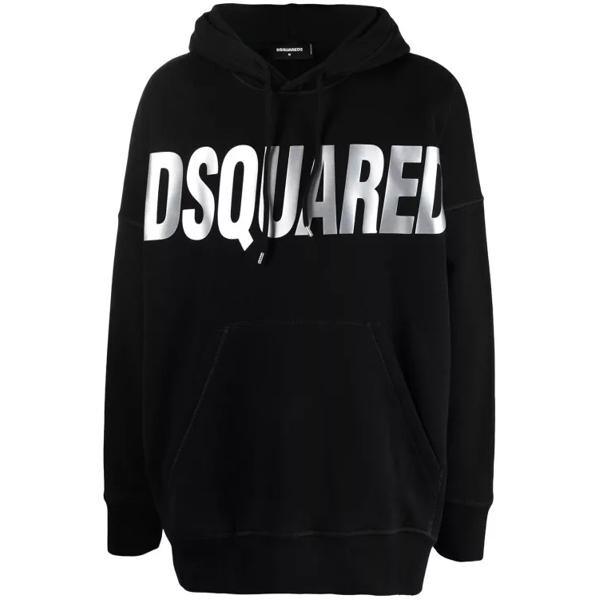 

Футболка logo-print hoodie Dsquared2, черный