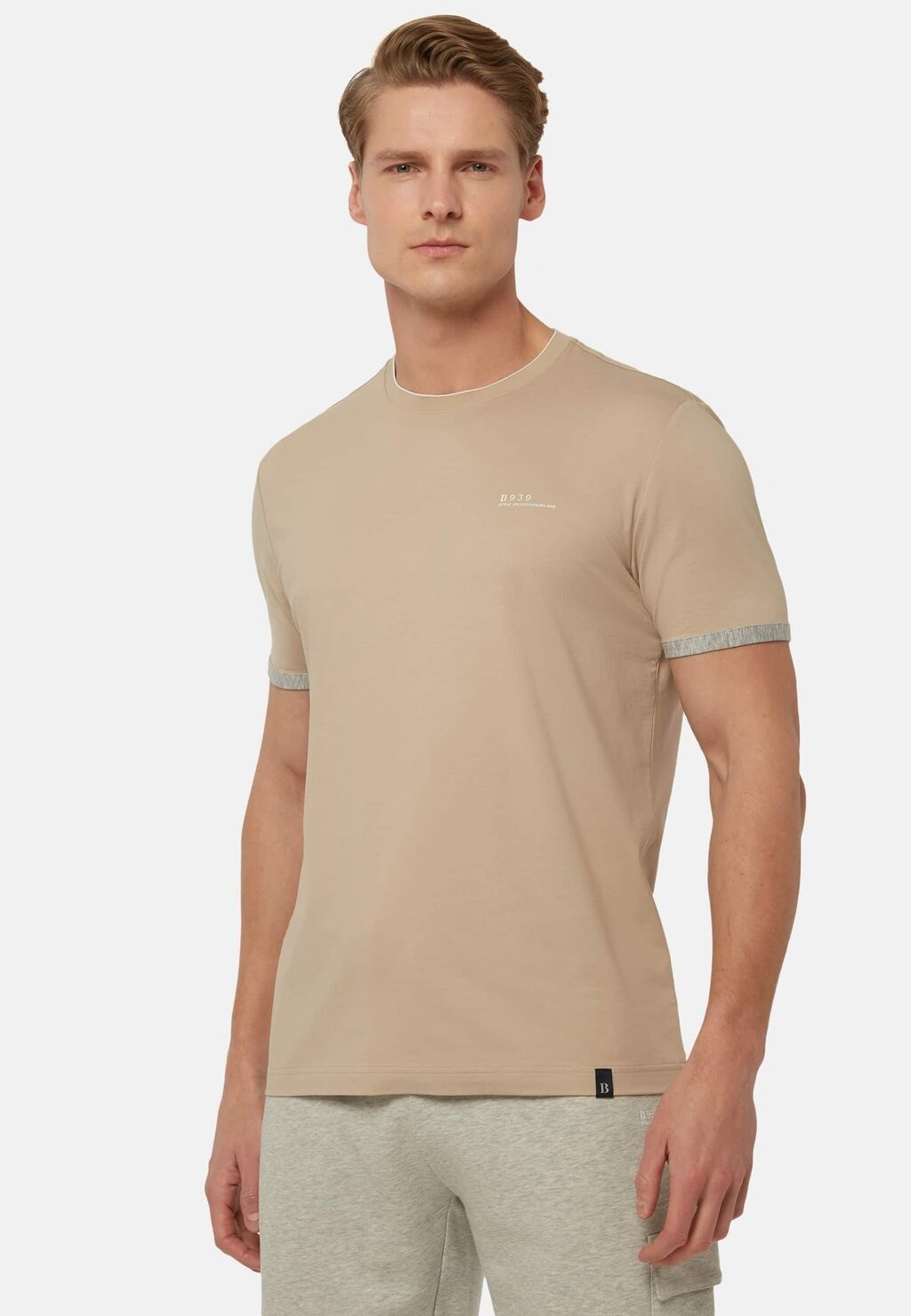 

Базовая футболка HIGH-PERFORMANCE Boggi Milano, цвет beige
