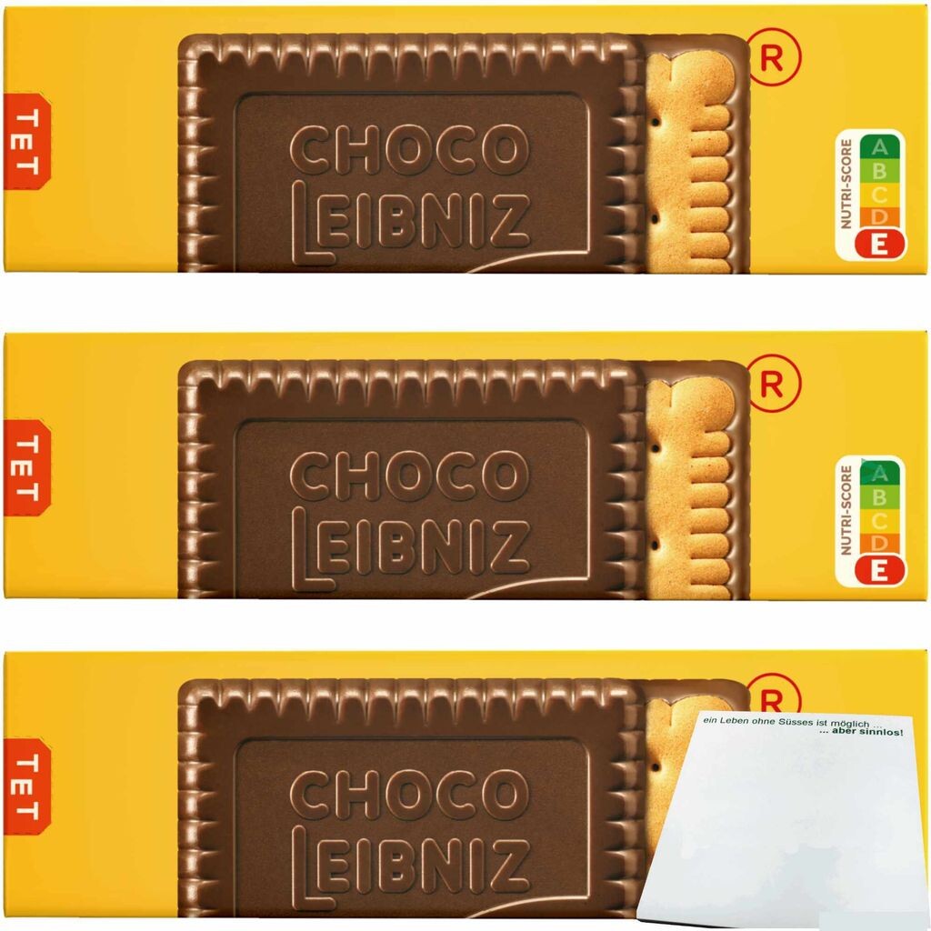 

Печенье Bahlsen Leibniz Choco Edelherb 3 упаковки (3 упаковки по 125 г) + блок usy