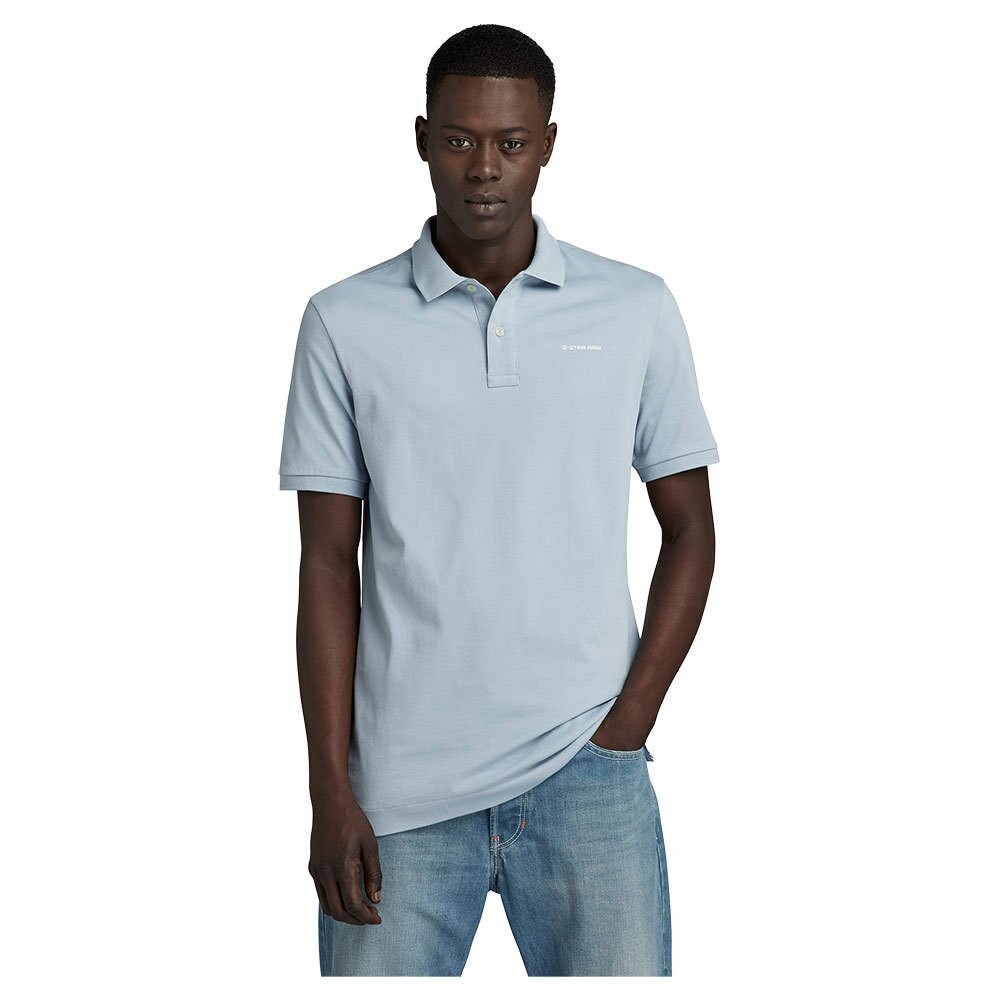 

Поло с коротким рукавом G-Star Oluv Slim Fit, синий
