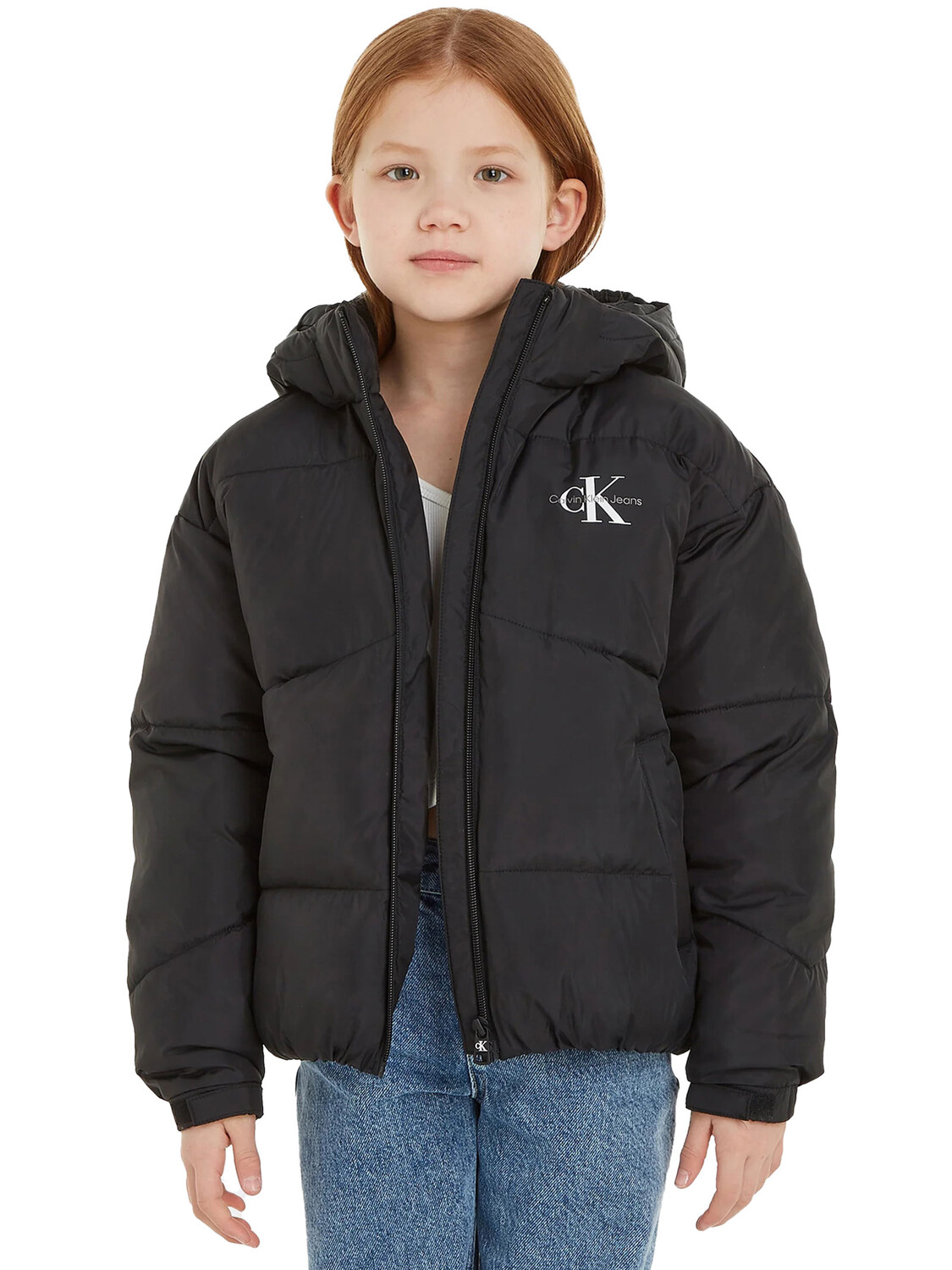 

Пуховик piumino bambina Calvin Klein, черный