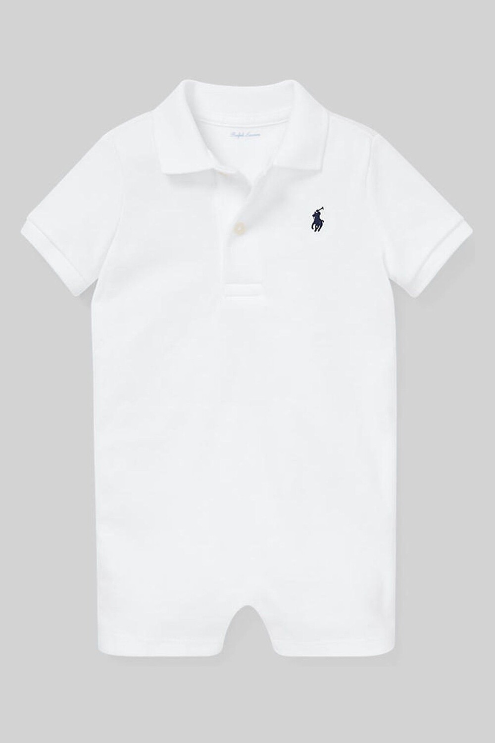 

Детский комбинезон-поло с логотипом Polo Ralph Lauren, белый
