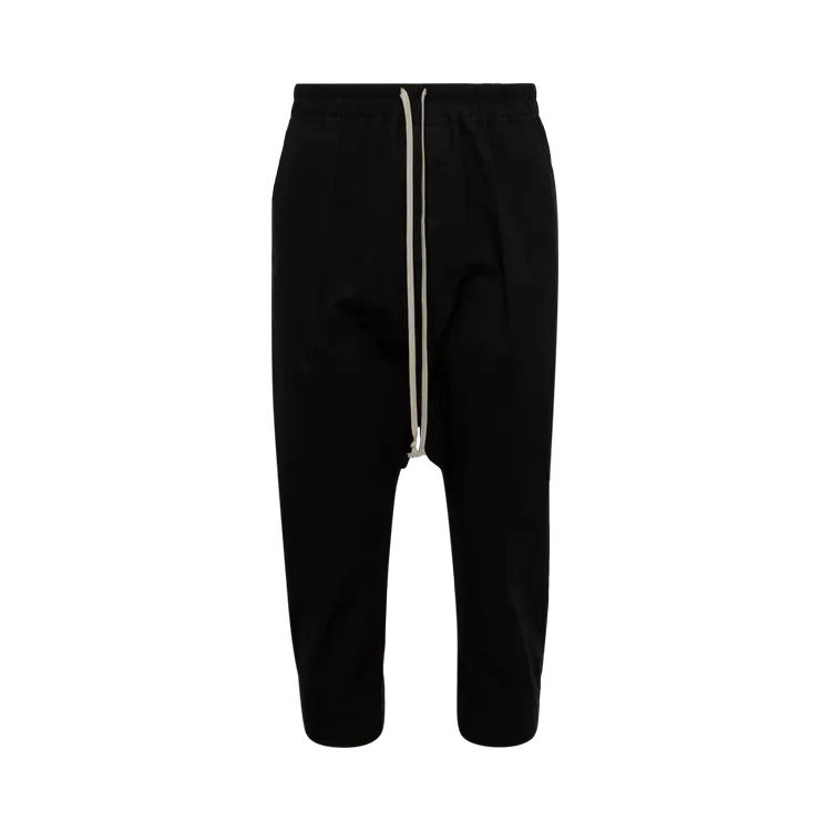 Брюки Rick Owens Drawstring Cropped 'Black', черный