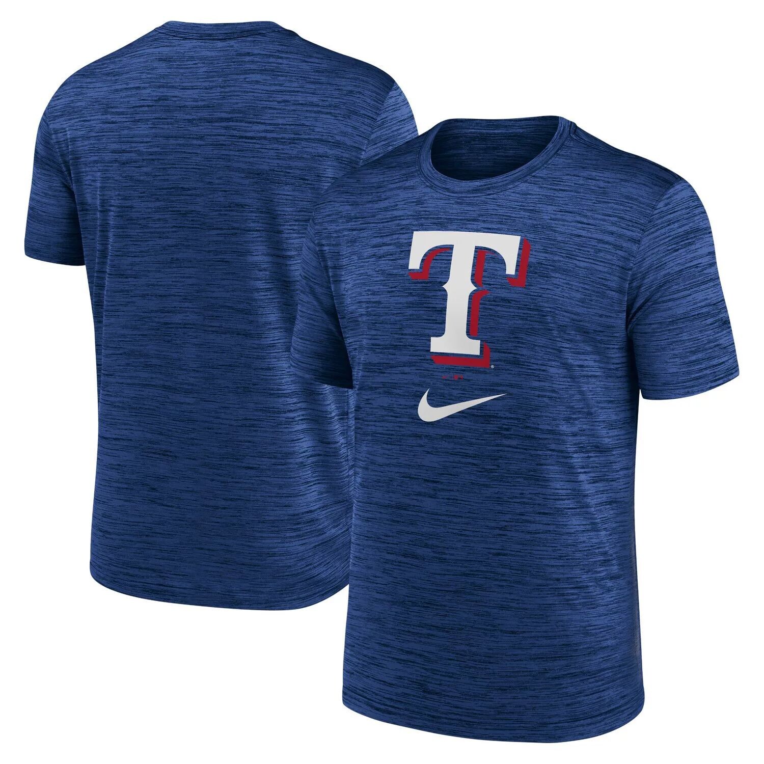 

Мужская футболка Nike Royal Texas Rangers с логотипом Velocity Performance