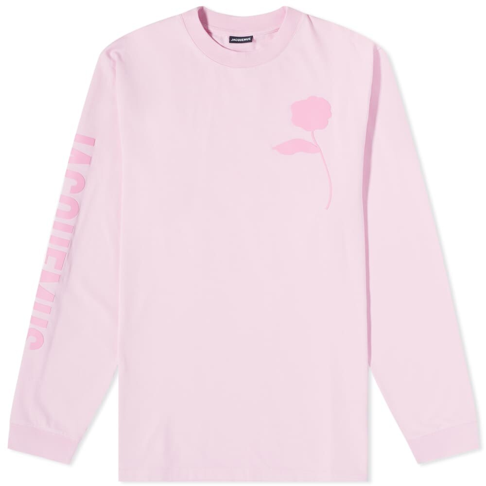 

Футболка с длинными рукавами и розами Jacquemus Ciceri, розовый