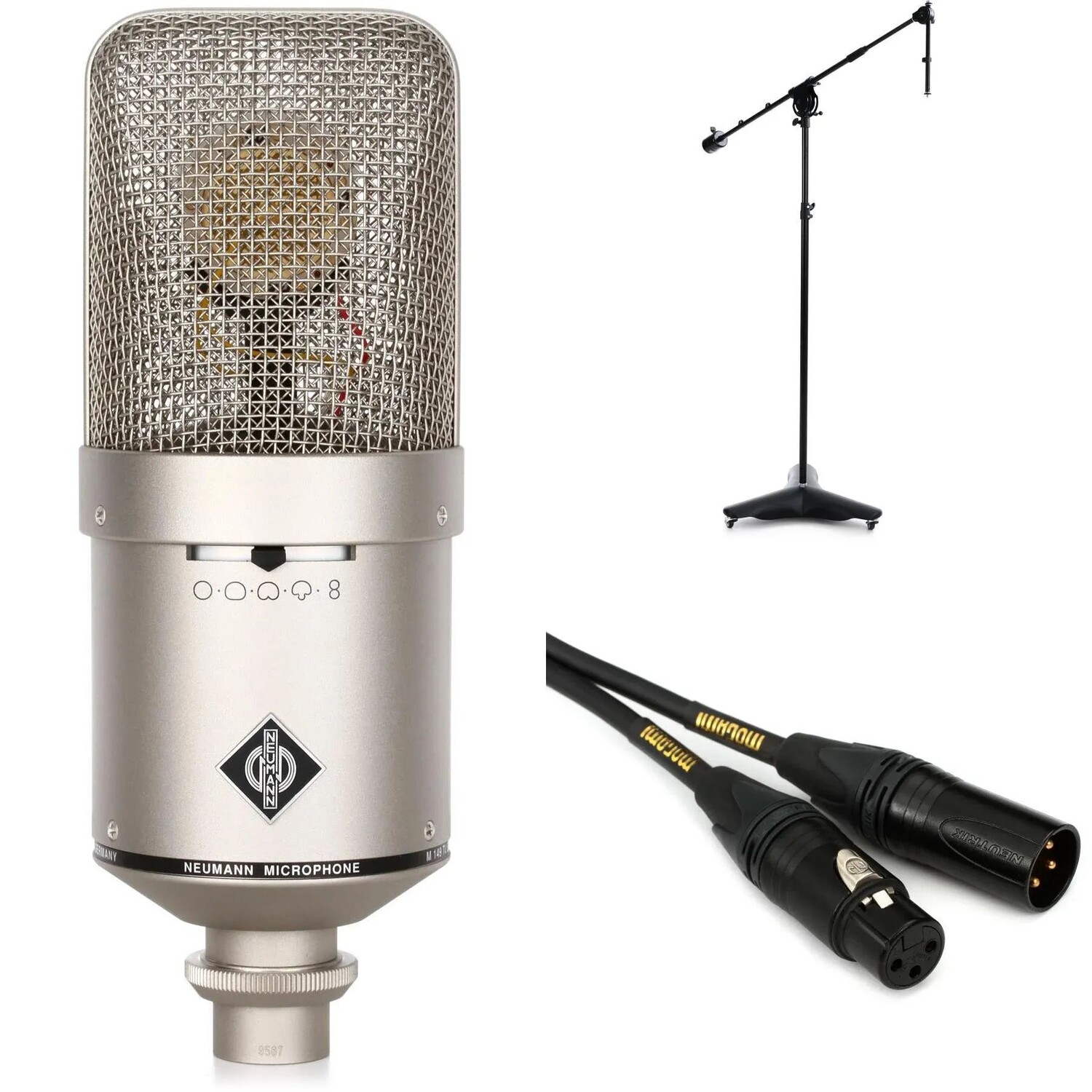 

Комплект лампового конденсаторного микрофона Neumann M 149 с двойной диафрагмой, подставкой и кабелем