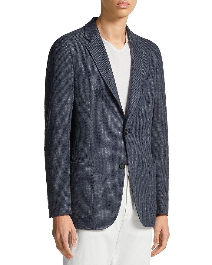 

Куртка узкого кроя из джерси Crossover Honeycomb Zegna