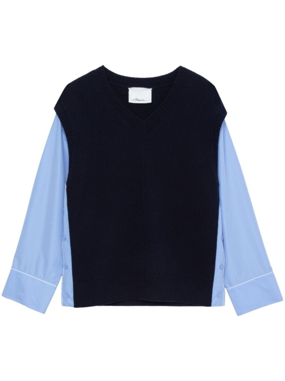 

3.1 Phillip Lim жилет с V-образным вырезом, синий