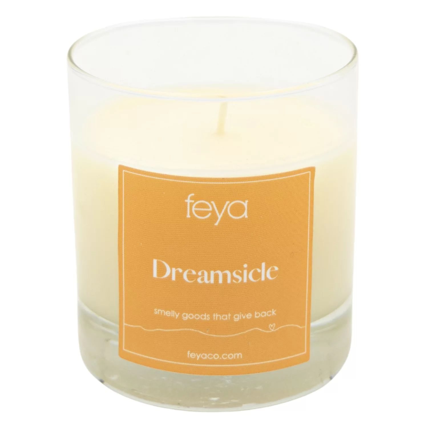 Свеча Feya Dreamsicle, 6,5 унций. Соевая свеча feya candle co французская ваниль и амбра 6 5 унций соевая свеча