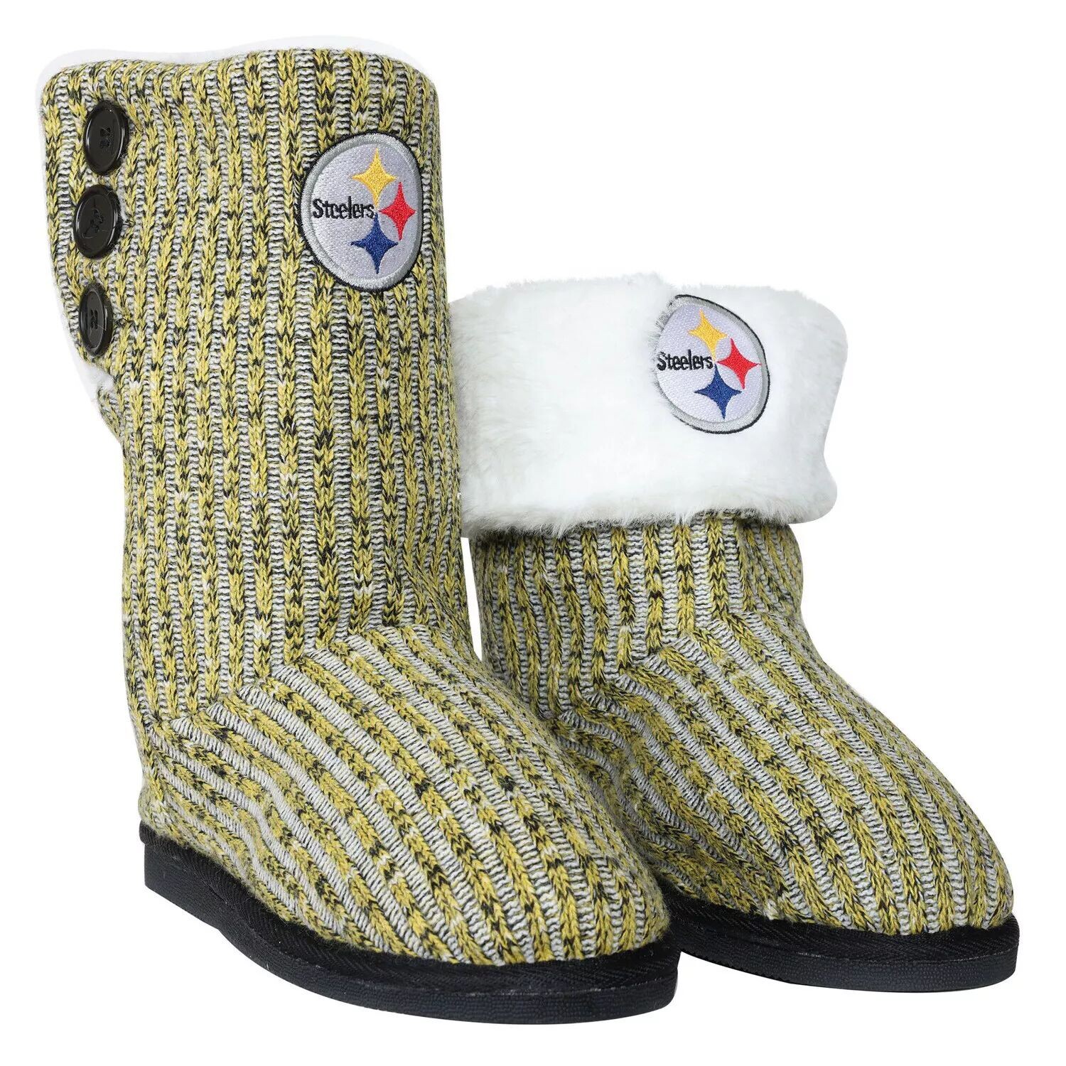 

Женские ботинки на пуговицах FOCO Pittsburgh Steelers Color Blend