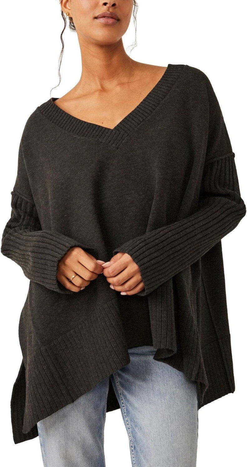 

Свитер Orion A-Line Tunic Free People, цвет Carbon Copy