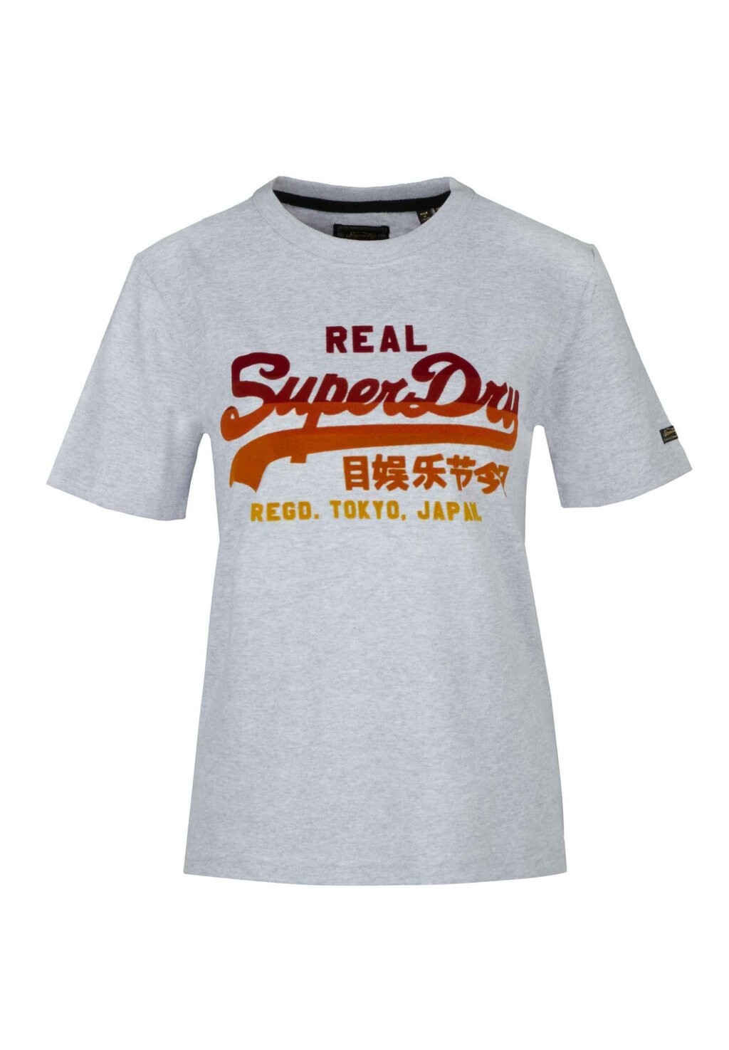 

Футболка с принтом Superdry, светло-серый
