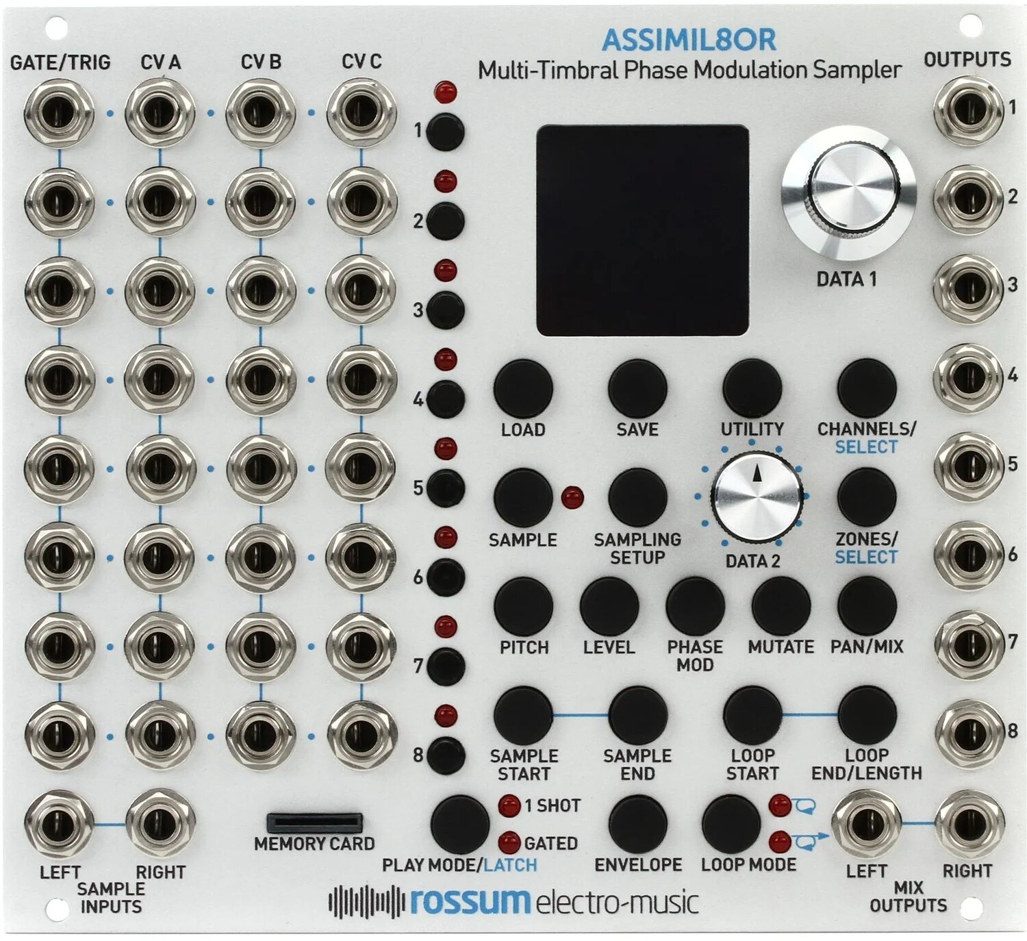 

Многотембральный модуль сэмплера Rossum Electro-Music Assimil8or Eurorack