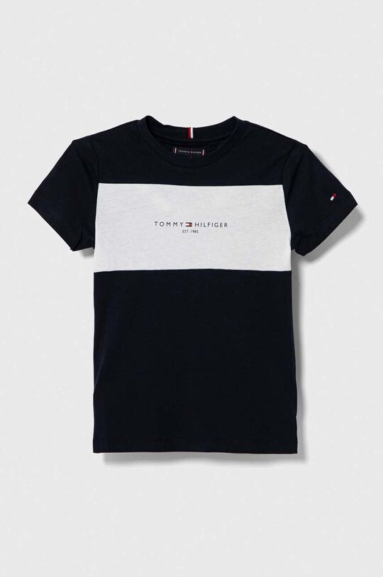 

Детская хлопковая футболка Tommy Hilfiger, темно-синий