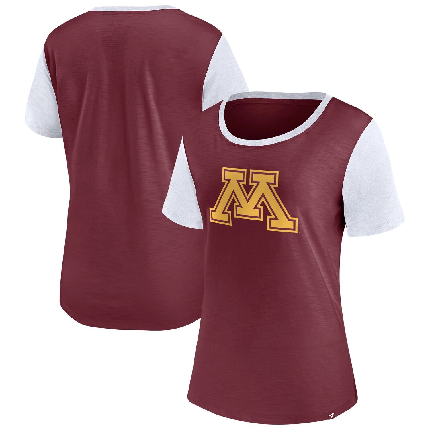 

Женская темно-бордовая футболка Fanatics Minnesota Golden Gophers Carver Fanatics, Красный