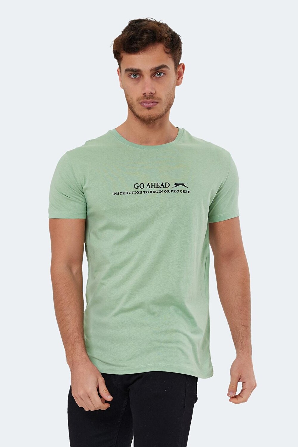 

SANYA I Мужская футболка зеленая SLAZENGER, Зеленый