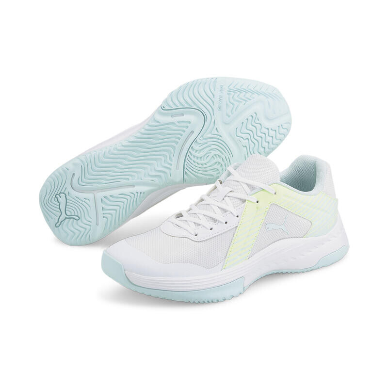 

Кроссовки для занятий спортом Varion взрослые PUMA White Nitro Blue Fizzy Light Yellow
