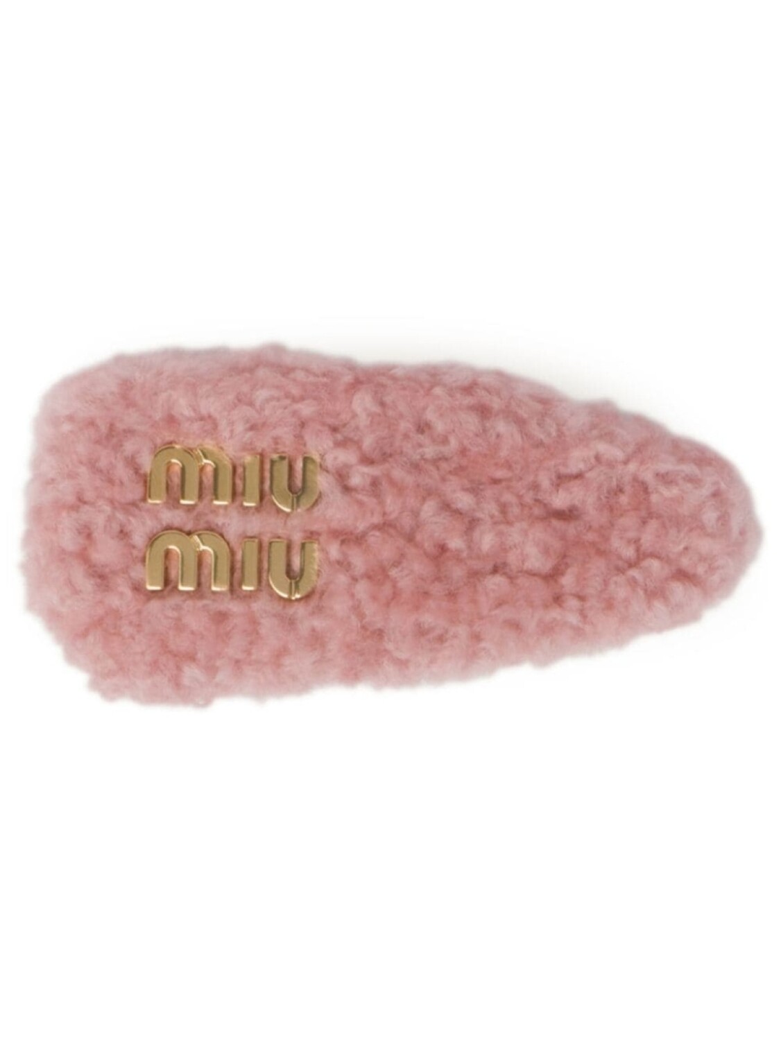 

Miu Miu заколка для волос из овчины, розовый