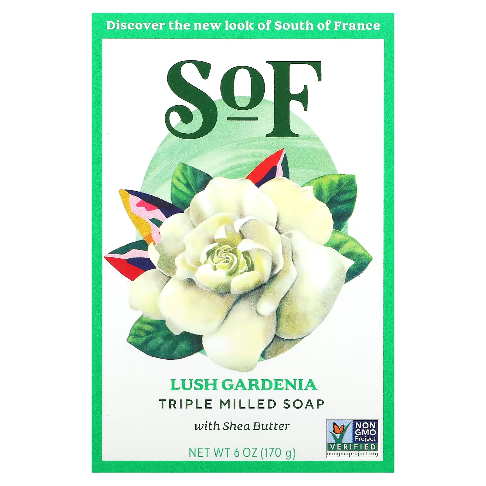 Кусковое мыло тройного помола с маслом ши Lush Gardenia 6 унций (170 г) SoF
