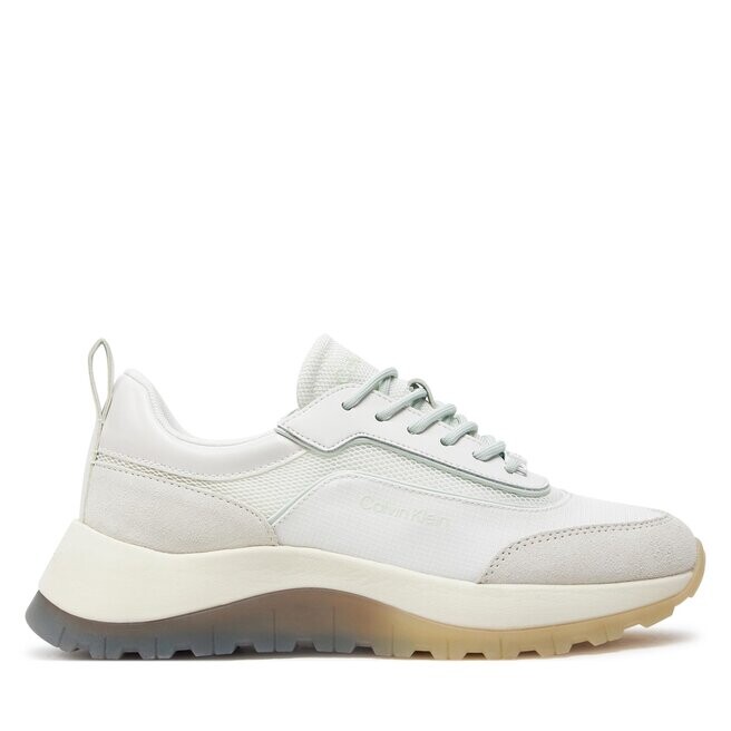 

Кроссовки Calvin Klein Runner Lace Up Mesh Mix HW0HW01905 White/Milky Green 01T, белый