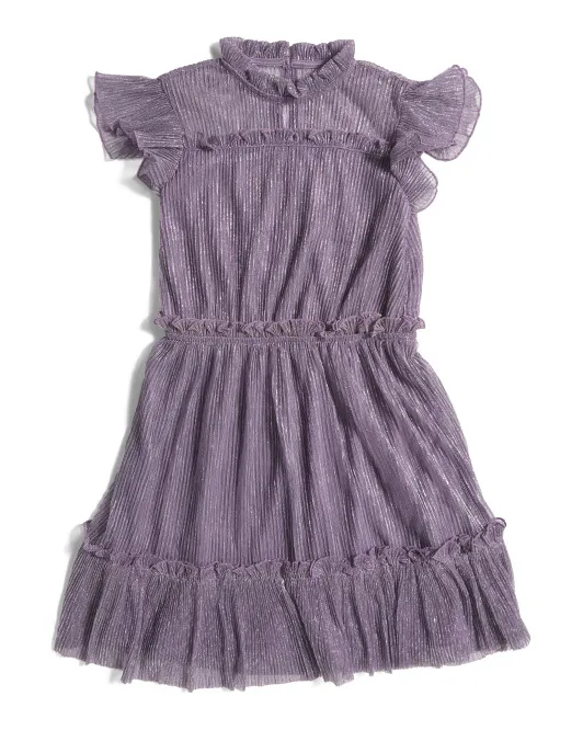 

Плиссированное платье для маленьких девочек Bcbg Girl, цвет Lavender