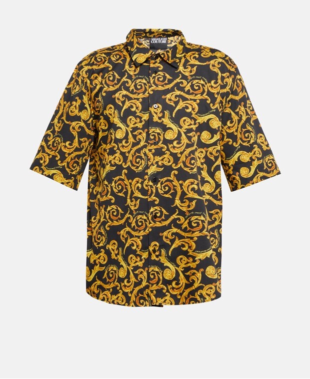 

Рубашка с короткими рукавами – повседневный крой Versace Jeans Couture, черный