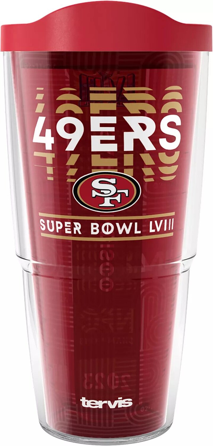 

Tervis 2024 Super Bowl LVIII Bound San Francisco 49ers 24 унции. Стакан