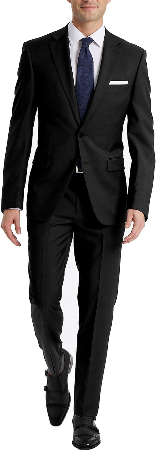 

Мужские классические брюки узкого кроя Calvin Klein, цвет Solid Black