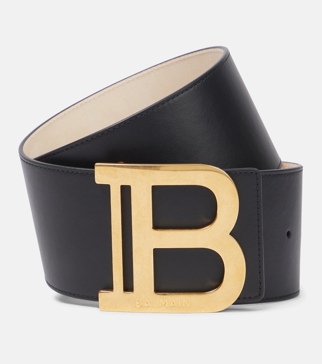 

Кожаный ремень B-Belt Balmain, черный