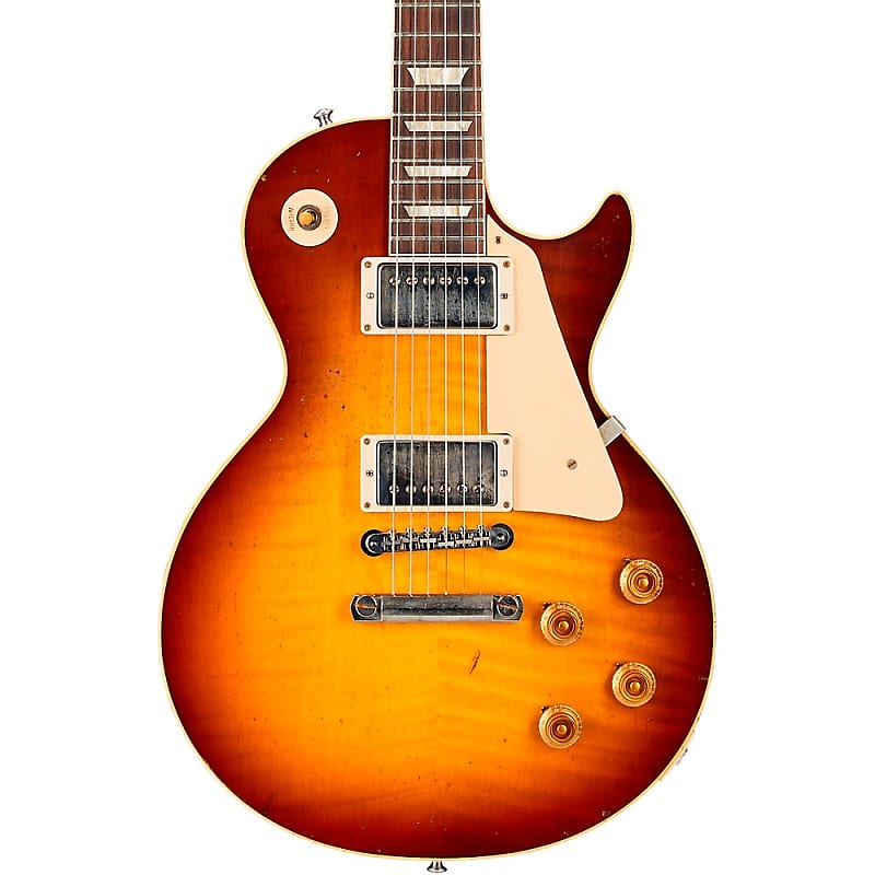 

Электрогитара Gibson Custom Murphy Lab 1959 Les Paul Standard Reissue Light Aged Electric Guitar Royal Teaburst