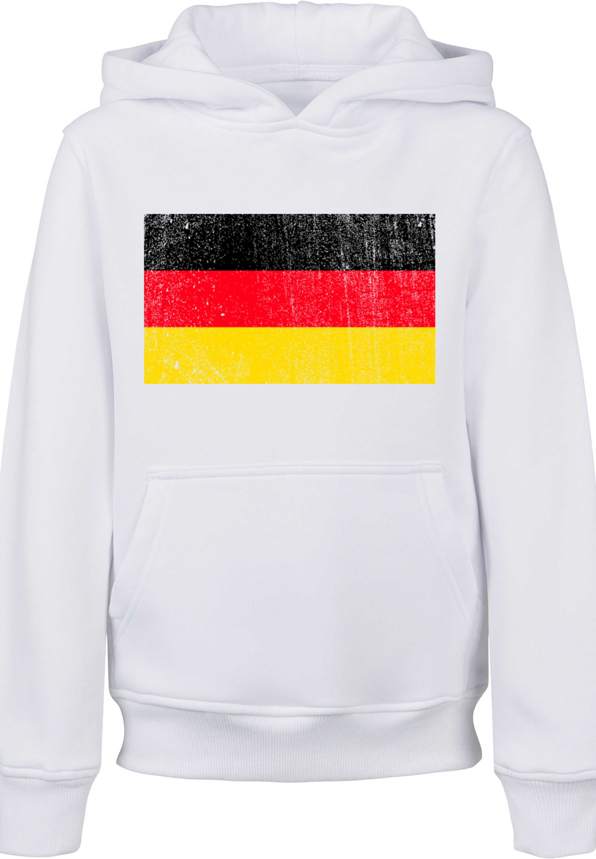 Пуловер F4NT4STIC Hoodie Germany Deutschland Flagge distressed, белый
