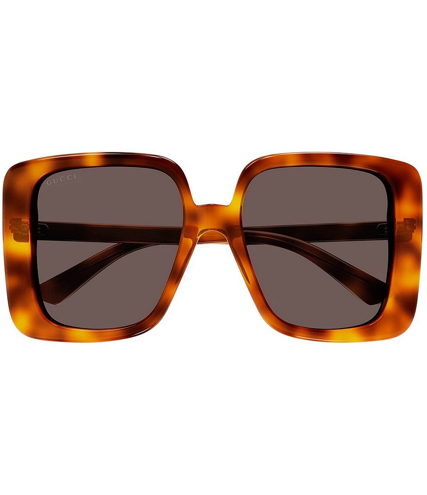 Женские солнцезащитные очки Gucci GG1314S 55 мм Havana Butterfly, коричневый