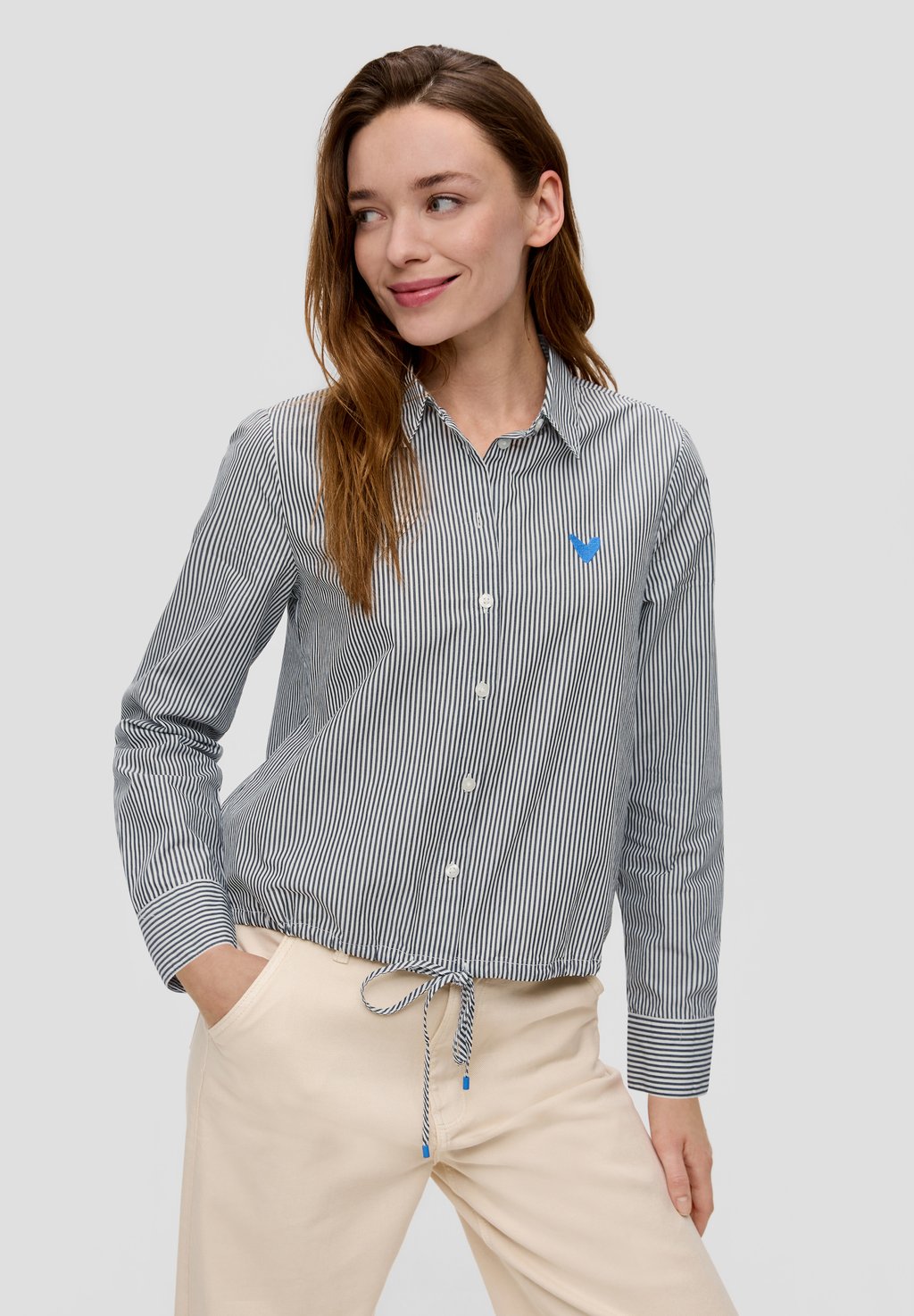 Блузка-рубашка MIT STREIFEN s.Oliver, цвет schwarz