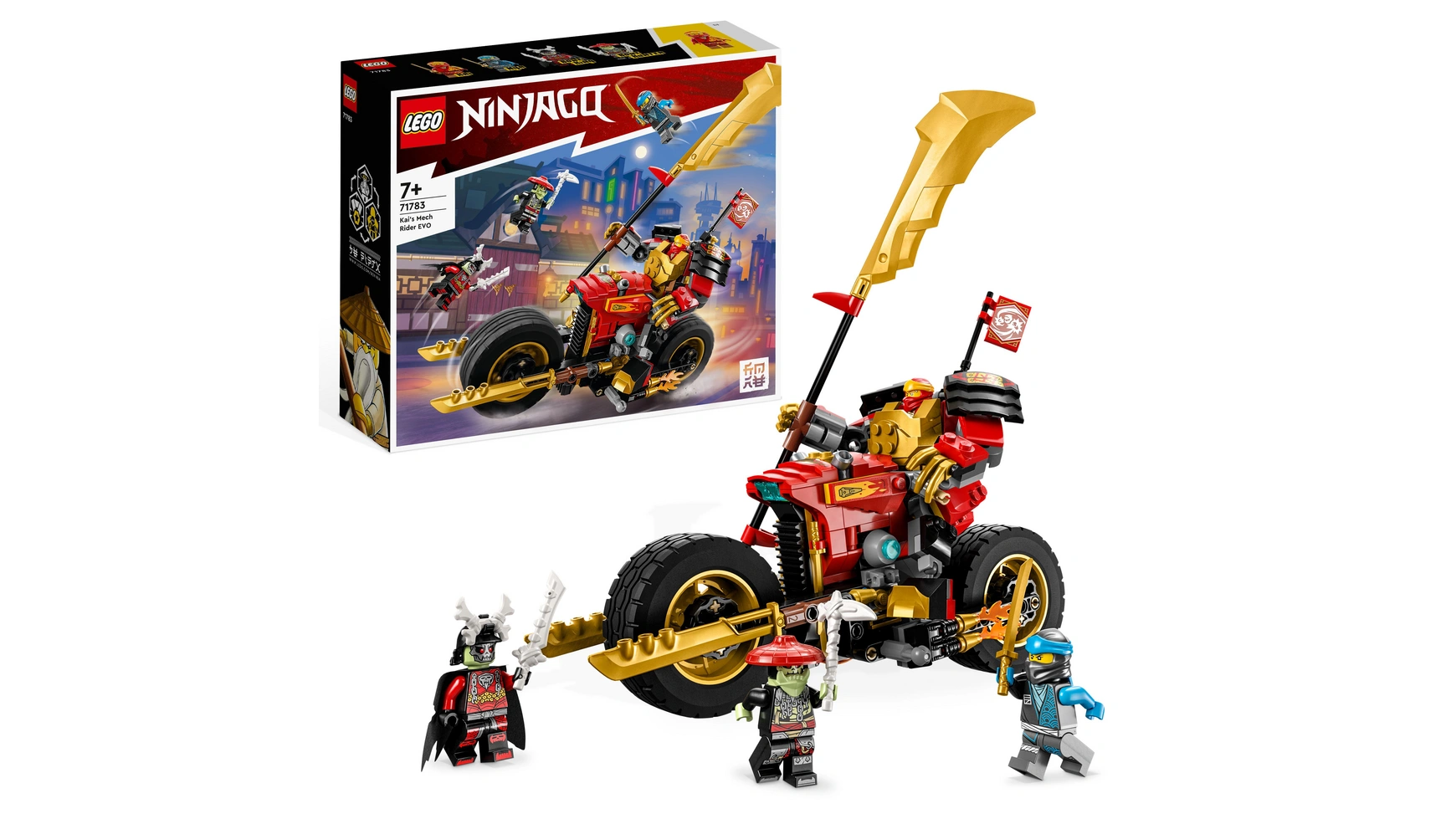 Lego NINJAGO Механический мотоцикл Кая EVO конструктор lego ninjago механический гонщик кай evo 71783 l