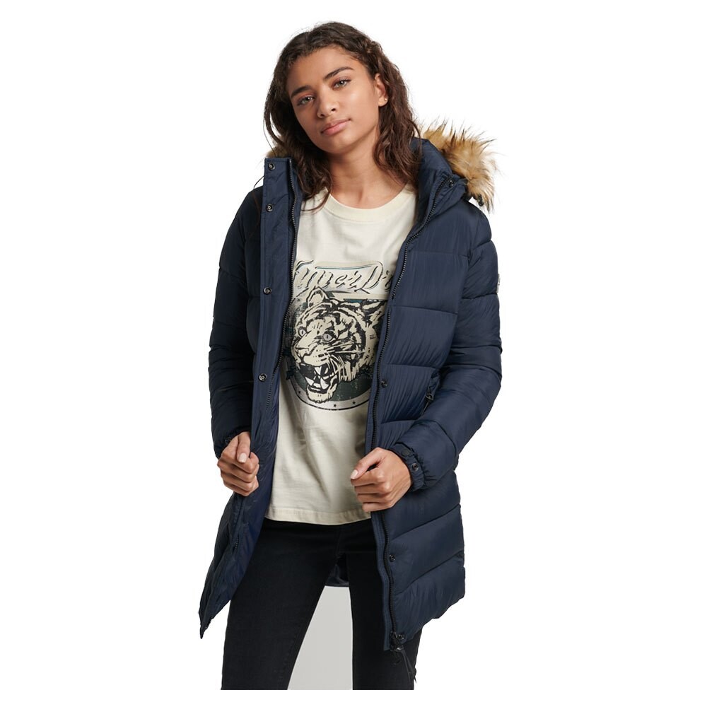 

Куртка Superdry Vintage Hooded Mid Layer Mid, синий