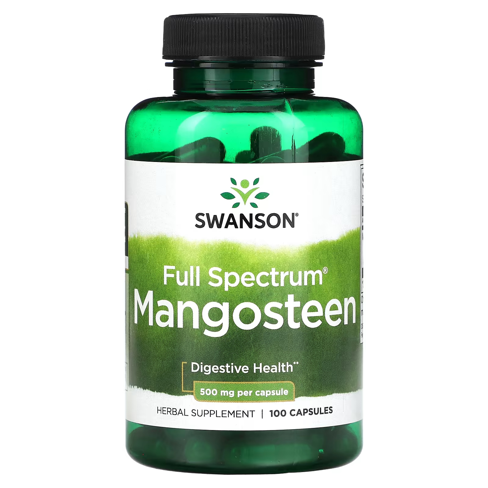 цена Мангостин Swanson полного спектра действия, 500 мг, 100 капсул