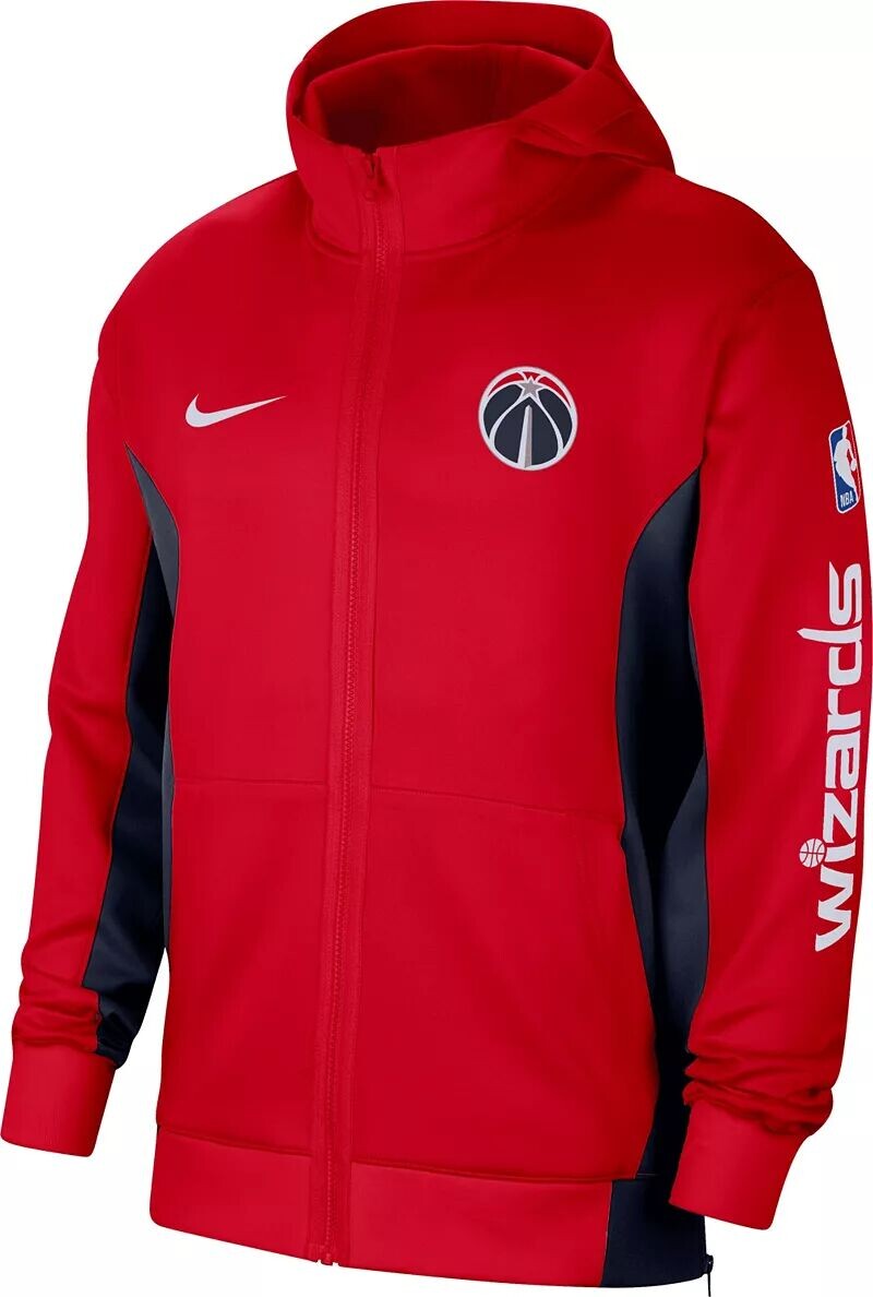 

Мужская красная худи с молнией во всю длину Nike Washington Wizards Showtime