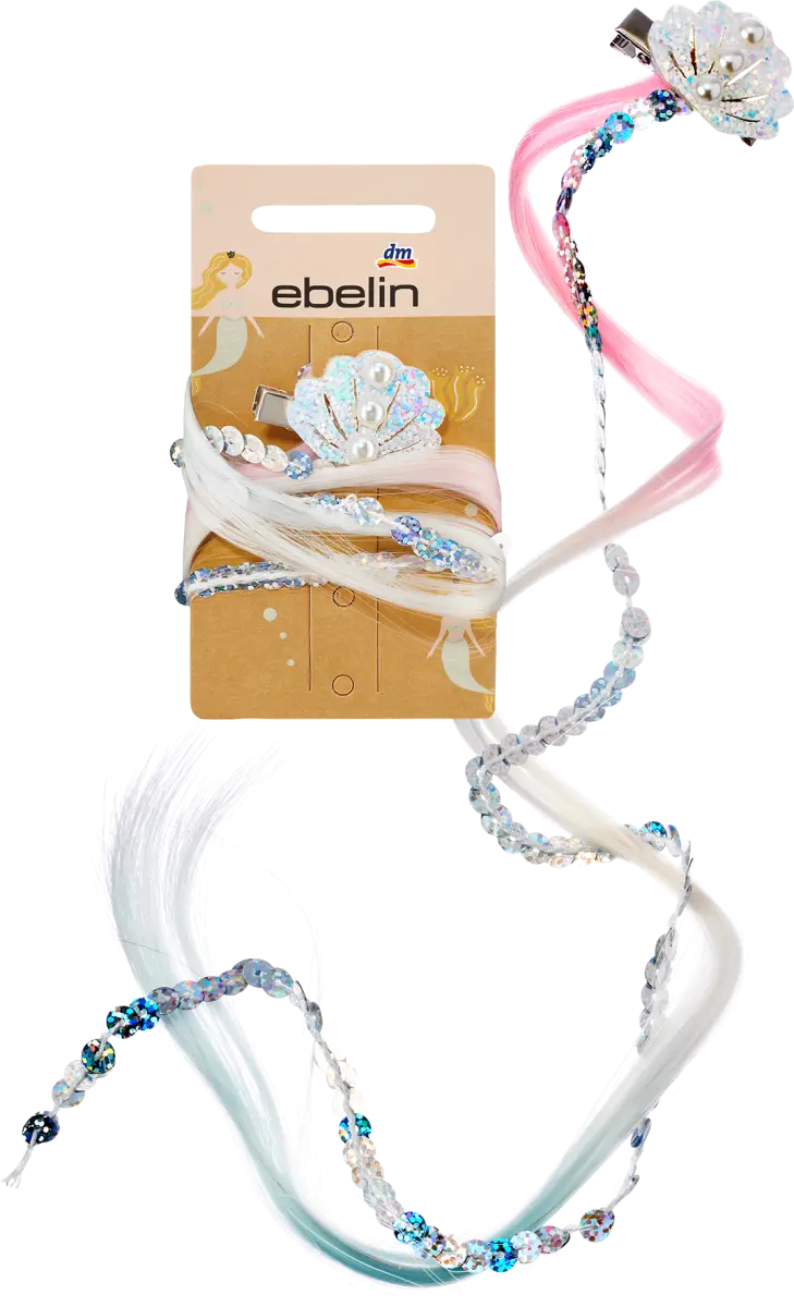 

Прядь волос-ракушка с пайетками 1 шт. ebelin