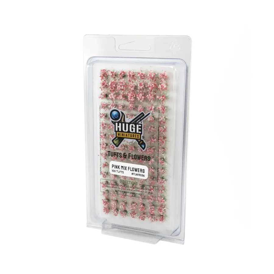 

Цветочные Пучки - Розовый Микс, Miniature Basing Tufts (Huge Miniatures)