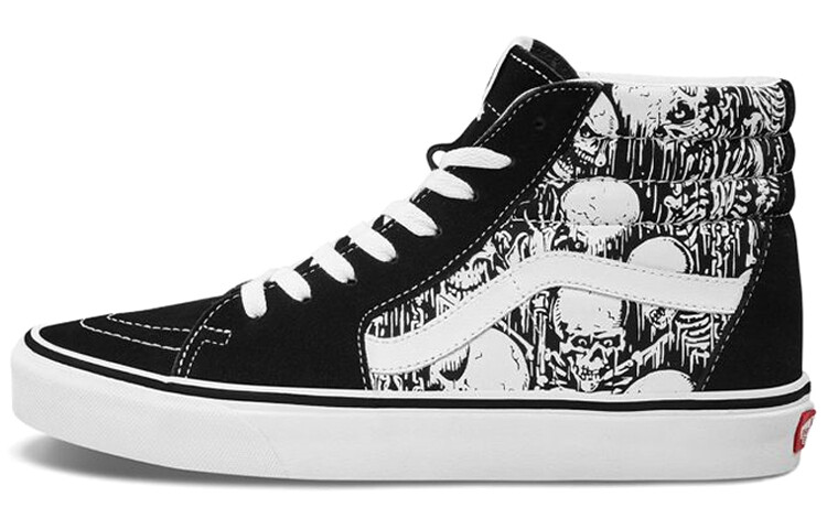 

Туфли для скейтбординга унисекс Vans Classics Sk8-Hi белый/черный