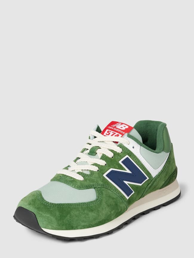 

Кроссовки из микса кожи New Balance, зеленый