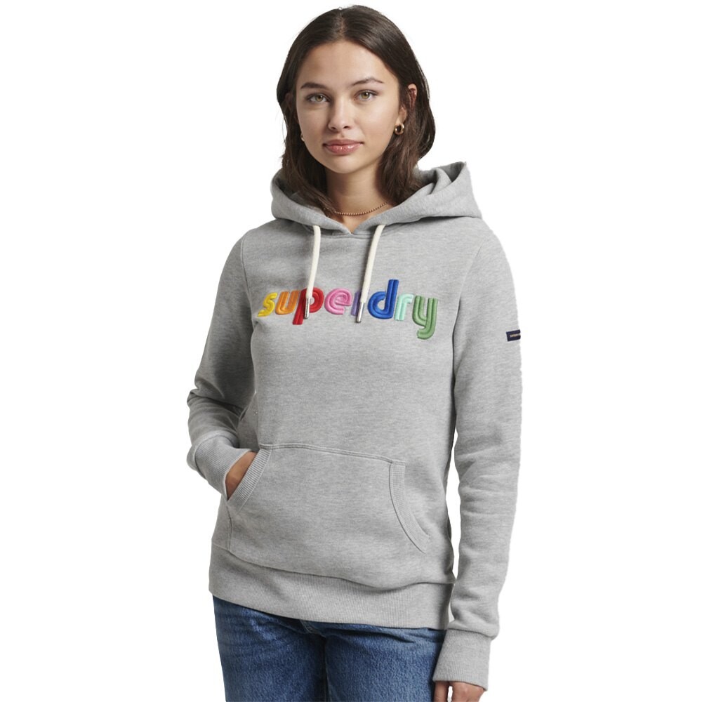 

Худи Superdry Vintage Cl Rainbow, серый