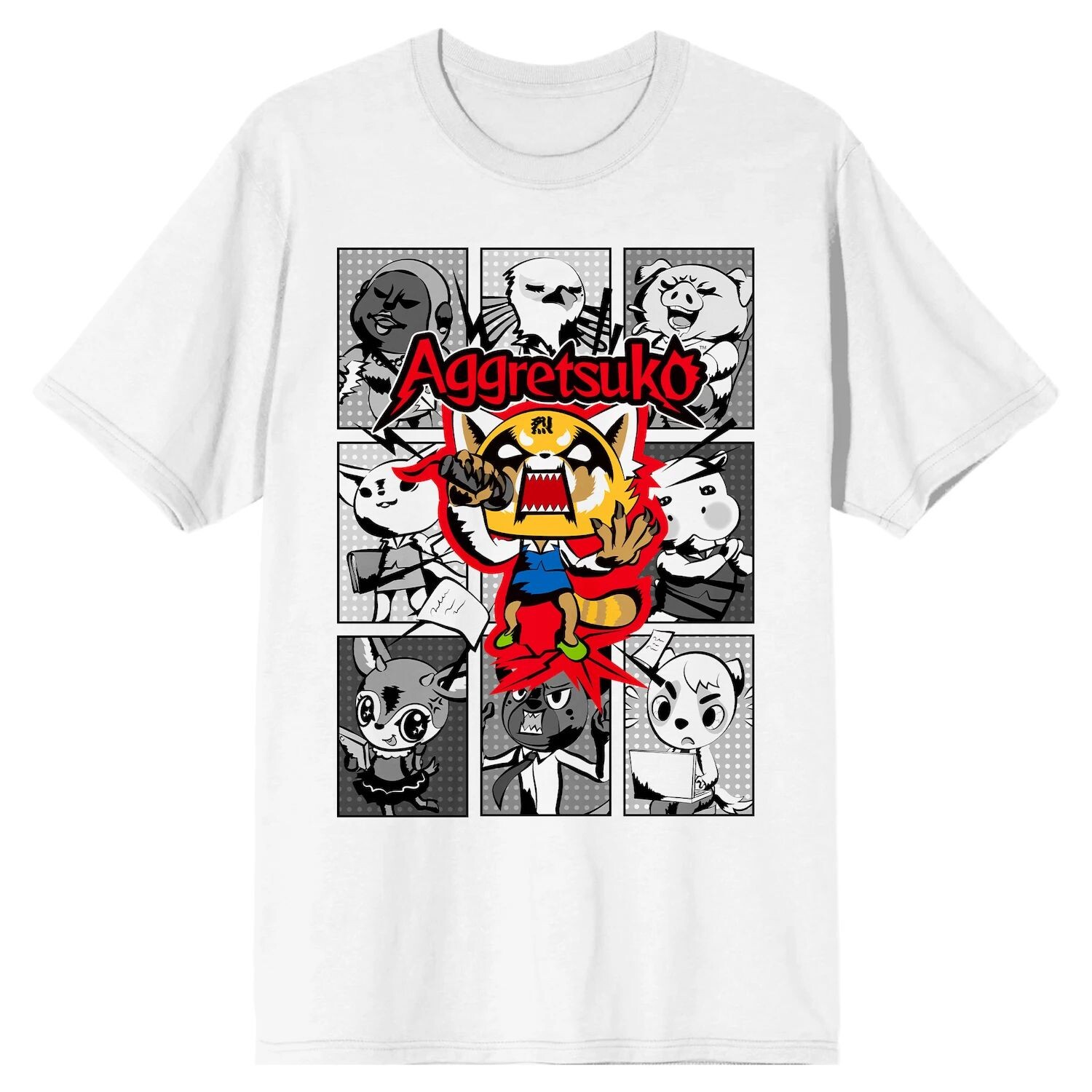 

Мужская футболка в стиле аниме Aggretsuko Grid Licensed Character