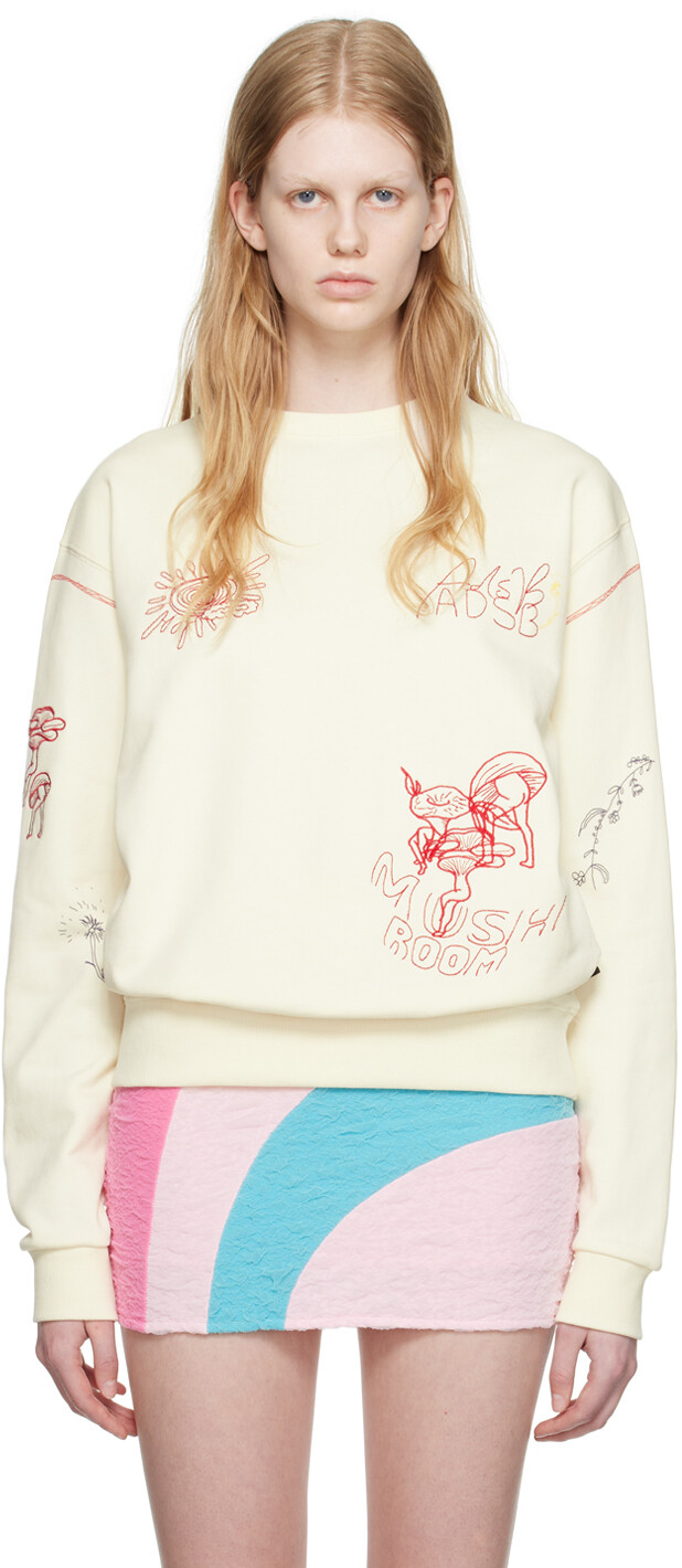 

Толстовка Andersson Bell Off-White с грибами